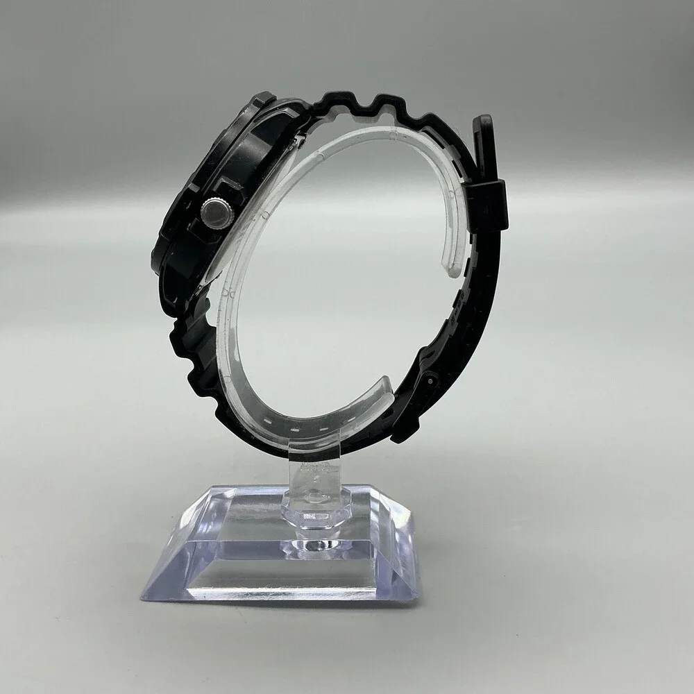 Casio 5125 MRW-200H Mens Watch 43mm Black Dial Day Date Resin 100m